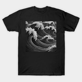 Classic Wave Line T-Shirt